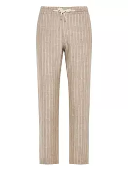 Полосатые брюки Barba, нейтральный