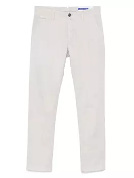 Полосатые брюки-чинос Jacob Cohn, серый