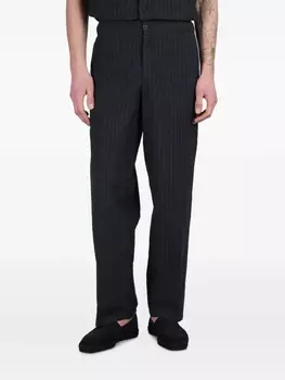 Полосатые брюки Costumein, черный