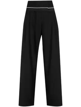 Полосатые брюки Dani прямого кроя Rachel Gilbert, черный