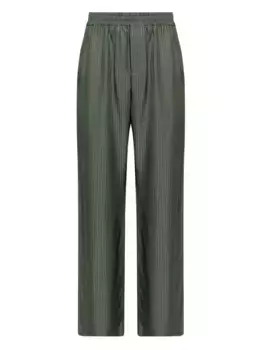 Полосатые брюки с эластичной талией GOLDEN GOOSE, зеленый