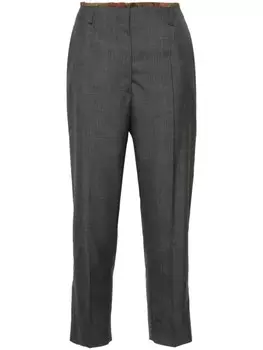 Полосатые брюки строгого кроя IBRIGU, серый