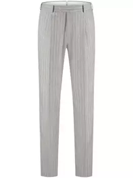 Полосатые брюки строгого кроя PT Torino, серый