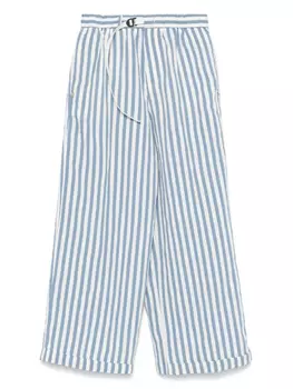 Полосатые брюки White Sand, белый