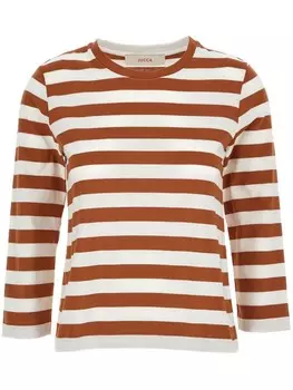 Полосатые длинные рукава Jucca approved, коричневый