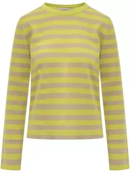 Полосатые длинные рукава Jucca approved, зеленый