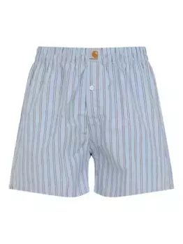 Полосатые хлопковые боксеры CARHARTT WIP, синий