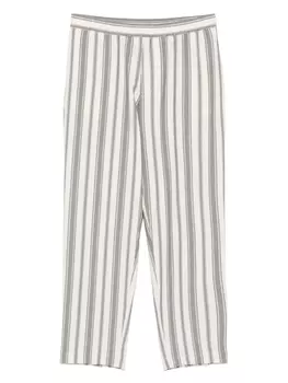 Полосатые хлопковые брюки Officine Generale, нейтральный