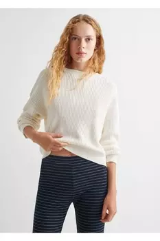 Полосатые колготки Mango, темно-синий