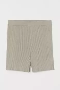 Полосатые короткие леггинсы H&amp;M, грейдж