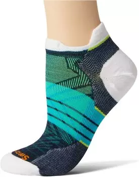 Полосатые кроссовки Run Zero Cushion с низкой лодыжкой Smartwool, белый