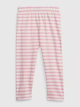 Полосатые леггинсы Gap, розовый