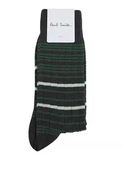 Полосатые мужские носки Paul Smith, черный