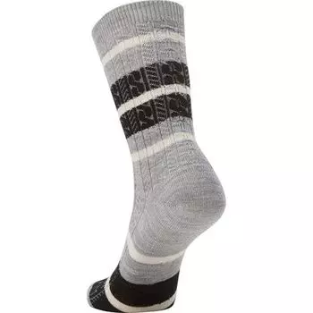 Полосатые носки Crew Crew на каждый день женские Smartwool, светло-серый