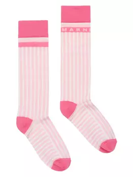 Полосатые носки Marni Kids, розовый