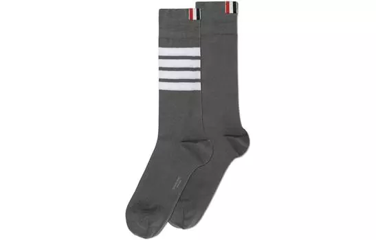Полосатые носки с 4 полосками THOM BROWNE, 1 Pack (Gray)