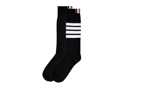 Полосатые носки с 4 полосками THOM BROWNE