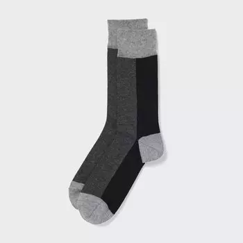Полосатые носки Uniqlo, черный