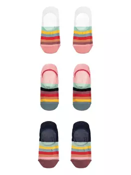 Полосатые носки (упаковка из шести штук) Paul Smith, белый