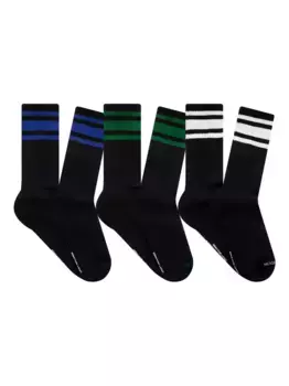 Полосатые носки (упаковка из трех штук) Neighborhood, черный