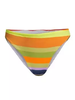 Полосатые плавки бикини Flora Fernanda Cala de la Cruz, разноцветный