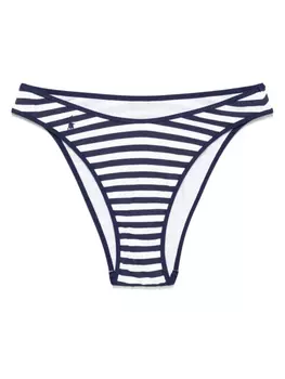 Полосатые плавки-бикини Polo Ralph Lauren, белый