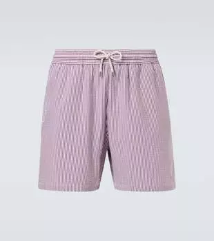 Полосатые плавки Polo Ralph Lauren, Red Wine/White Seersucker