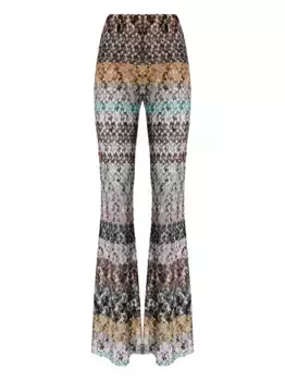 Полосатые расклешенные брюки Missoni, нейтральный