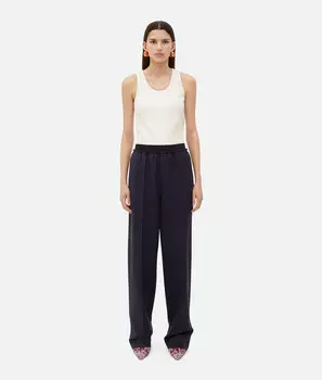 Полосатые шерстяные брюки Bottega Veneta