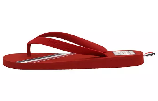 Полосатые шлепанцы Thom Browne