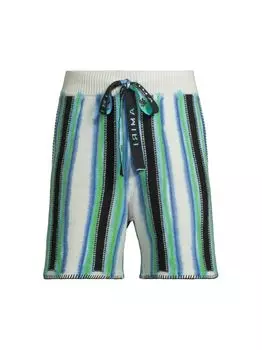 Полосатые шорты Baja Amiri, разноцветный