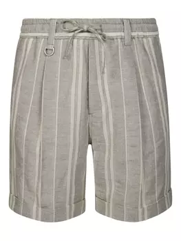 Полосатые шорты-бермуды Paolo Pecora, нейтральный