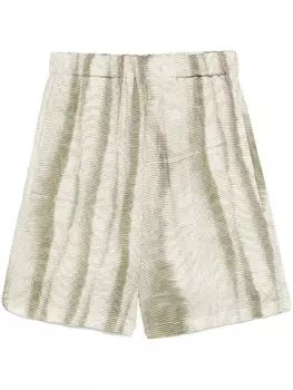 Полосатые шорты-бермуды Paper Kid A Paper Kid, зеленый