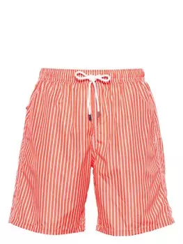 Полосатые шорты для плавания Fedeli Positano, красный