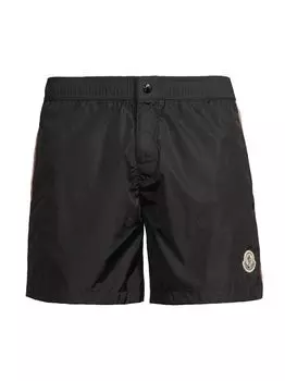 Полосатые шорты для плавания Moncler, черный