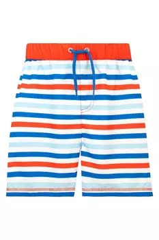 Полосатые шорты для плавания с задним карманом Harry Bear, синий