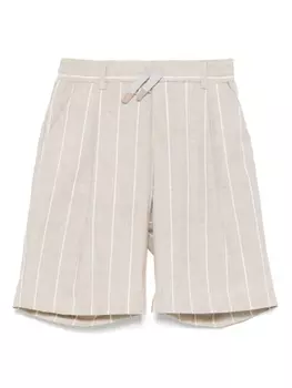 Полосатые шорты Eleventy Kids, нейтральный