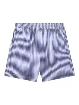 Полосатые шорты Emma с эластичным поясом rag & bone, синий