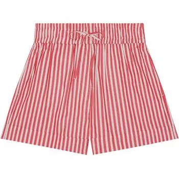 Полосатые шорты GANNI, Barbados Cherry