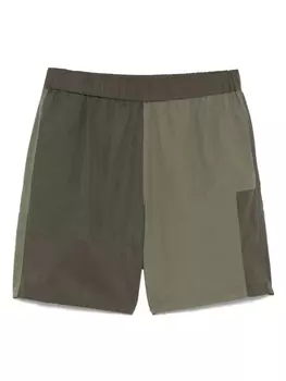 Полосатые шорты Grifoni, зеленый