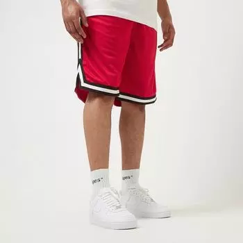 Полосатые шорты из сетки Urban Classics, цвет cityred/black/white
