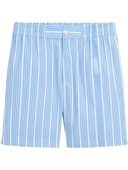 Полосатые шорты Jacquemus, синий
