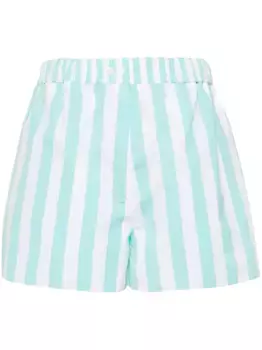 Полосатые шорты PATOU, зеленый