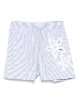 Полосатые шорты с цветочным узором SANDRO, синий