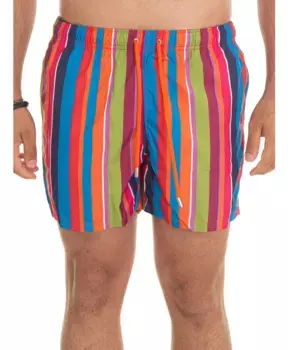 Полосатые шорты с логотипом спереди и сзади. Gallo, мультиколор