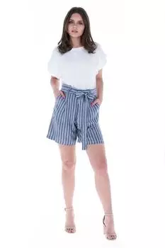 Полосатые шорты с высокой талией Kvl By Kenvelo, лавандовый