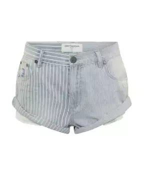 Полосатые шорты с заниженной талией One Teaspoon, синий