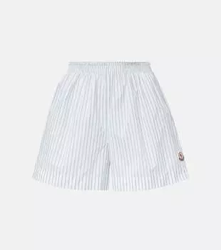 Полосатые технические шорты Moncler