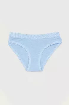 Полосатые трусики с высокой талией Fullamoda, синий