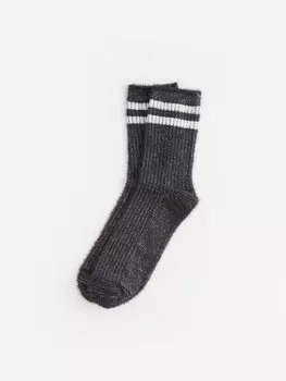 Полосатые женские носки LCW DREAM, новый черный